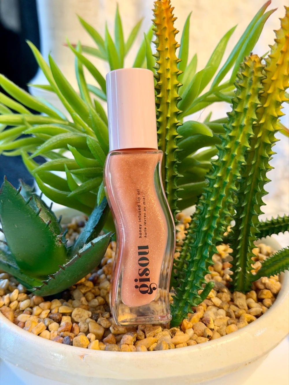 GISOU Infused Lip Oil - Shimmery In Glazed Plum